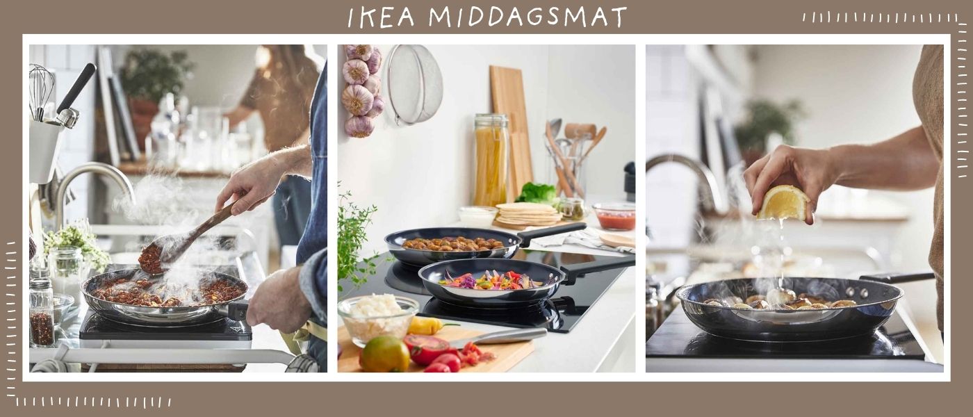 ست 2 عددی تابه ایکیا مدل IKEA MIDDAGSMAT